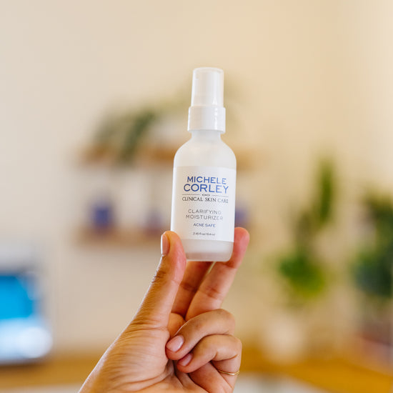 Michele Corley Clarifying moisturizer | Bare complexion acne and skincare | Ventura, California 
